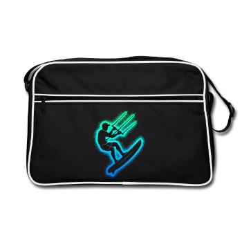 Kitesurf Enfants Hommes Kitesurf - Sac Retro - noir/blanc - Devant