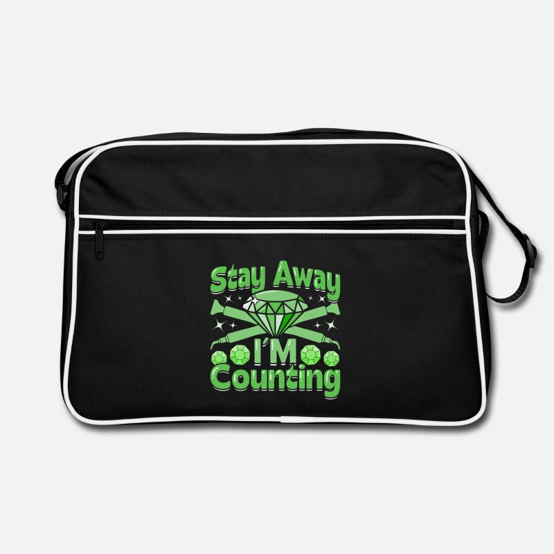 Artiste du diamant Reste loin Je compte Diamant Sac Retro