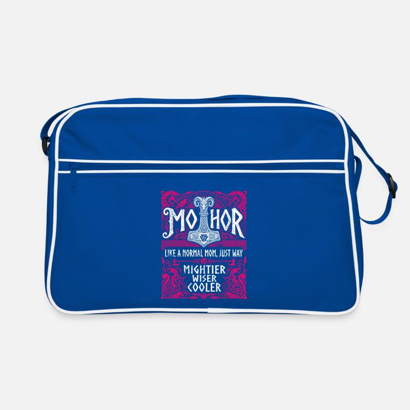 Mothor Wikinger Mutter Thor Hammer Spruch Retro Tasche