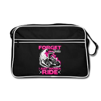 Quad ATV Femme Fille Quad Quad - Sac Retro - noir/blanc - Devant