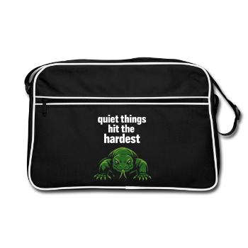 Komodo dragon lover - Retro Bag - black/white - Front
