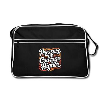 Ingénieur incendie Pressure Up Courage Fire Department - Sac Retro - noir/blanc - Devant