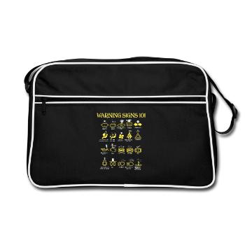 Car Warning Signs - Retro Bag - black/white - Front