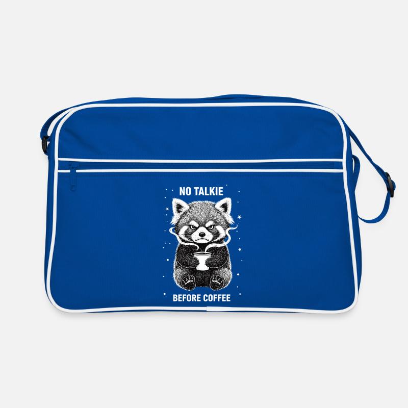 Pas de conversation devant le panda roux amateur de café Sac Retro