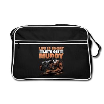 UTV Tout-Terrain Boy Men 4 Wheels Side by Side - Sac Retro - noir/blanc - Devant