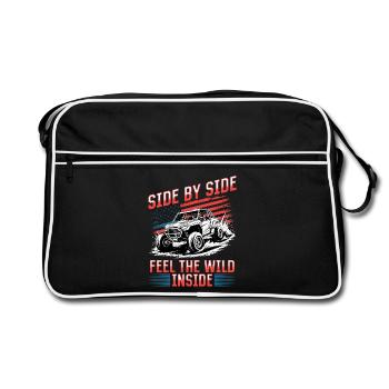 UTV Tout-Terrain Boy Men 4 Wheels Side by Side - Sac Retro - noir/blanc - Devant