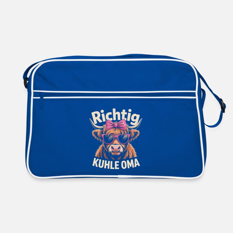 Muttertag Richtig Kuhle Oma - Beste Großmutter Retro Tasche