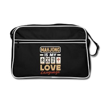 It's Mahjong Time - Retro Bag - black/white - Front