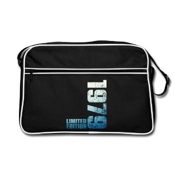 47th Birthday Man Woman 47 Year Old 1979 Gift - Retro Bag - black/white - Front