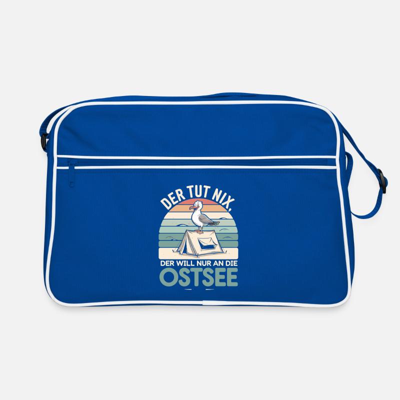  Der Tut Nix Der Will Nur An Die Ostsee Camping Retro Tasche