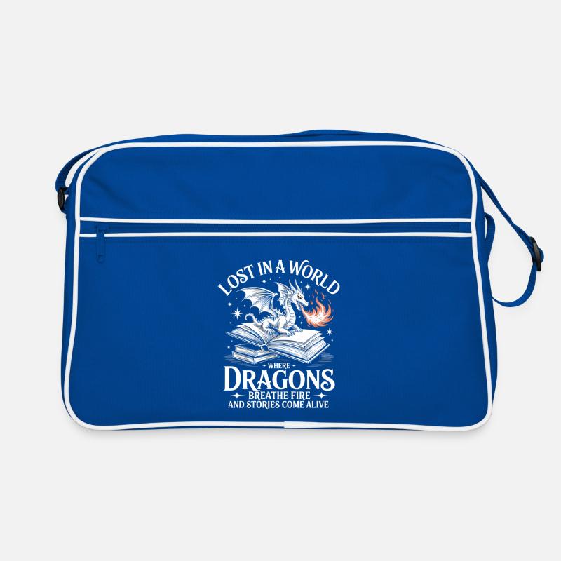 Lost In A World Where Dragons Breath Retro Bag