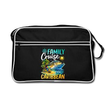 Family Cruise Caribbean - Retro Bag - black/white - Front
