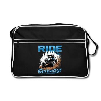 UTV Off Road 4 Wheeler Side by side - Retro Bag - black/white - Front