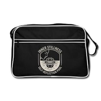 Lotus Inner Stillness Mindfulness Lotus Flower - Retro Bag - black/white - Front