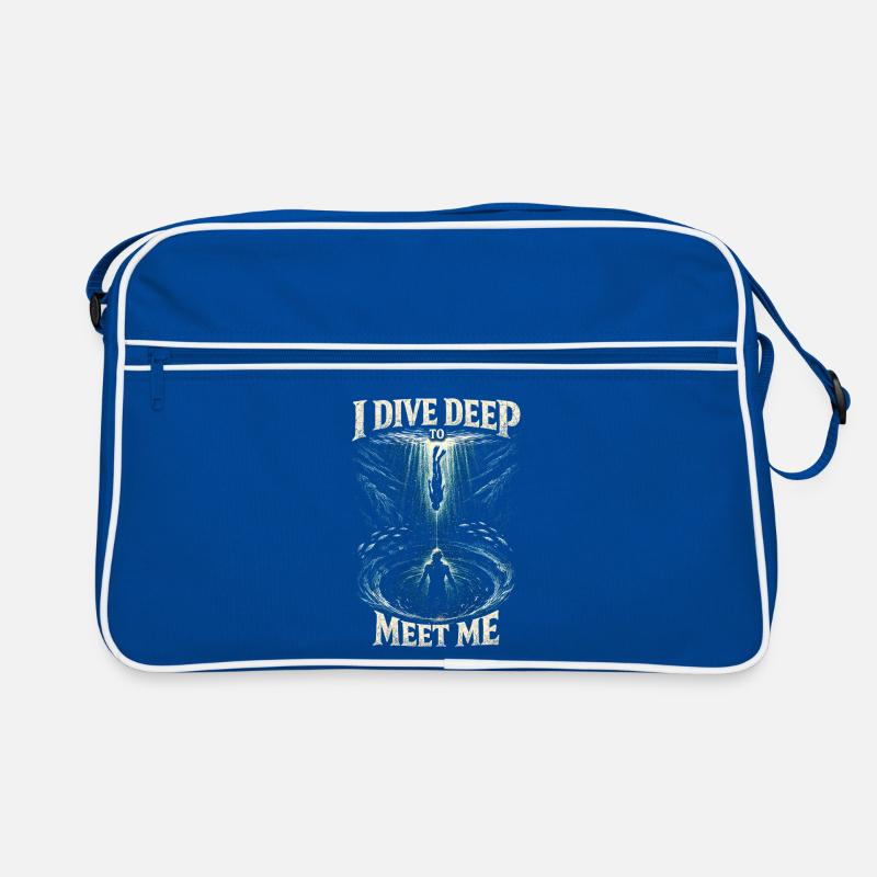 Freediving I Dive Deep To Meet Me Retro Bag