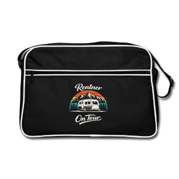 Caravane de chemises de camping pour retraits en tournée - Sac Retro - noir/blanc - Devant