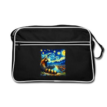 Nuit étoilée de Coati - Sac Retro - noir/blanc - Devant