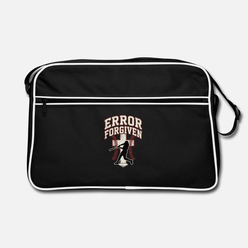 Error Forgiven Christian Baseball Faith Jesus Retro Bag