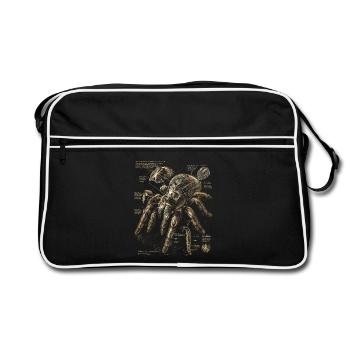 Tarentule - Sac Retro - noir/blanc - Devant