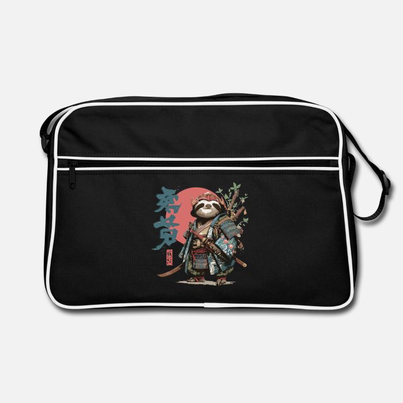 Samurai Sloth Warrior Retro Bag