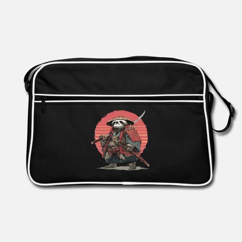 Sloth Samurai in Red Sunset Armor Retro Bag