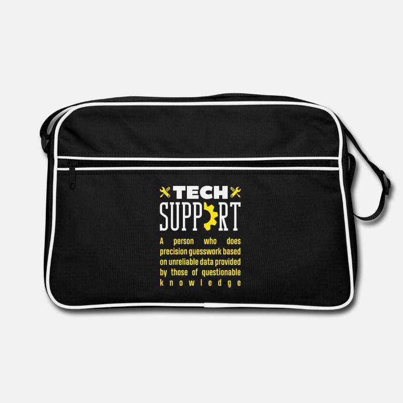 Tech Support Definition Präzisions Raterei Retro Tasche