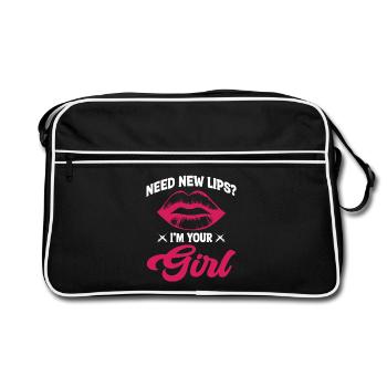 Botox-Krankenschwester, ich bin dein Mädchen Dermatologie, Ästhetik - Retro Tasche - Schwarz/Weiß - Vorne
