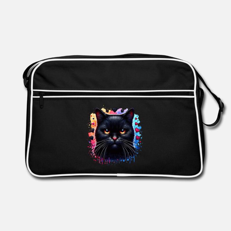 Chat noir Sac Retro