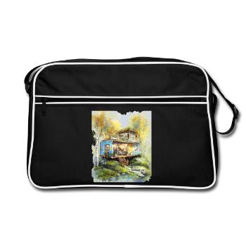 Container Life Woodland Studio - Retro Tasche - Schwarz/Weiß - Vorne