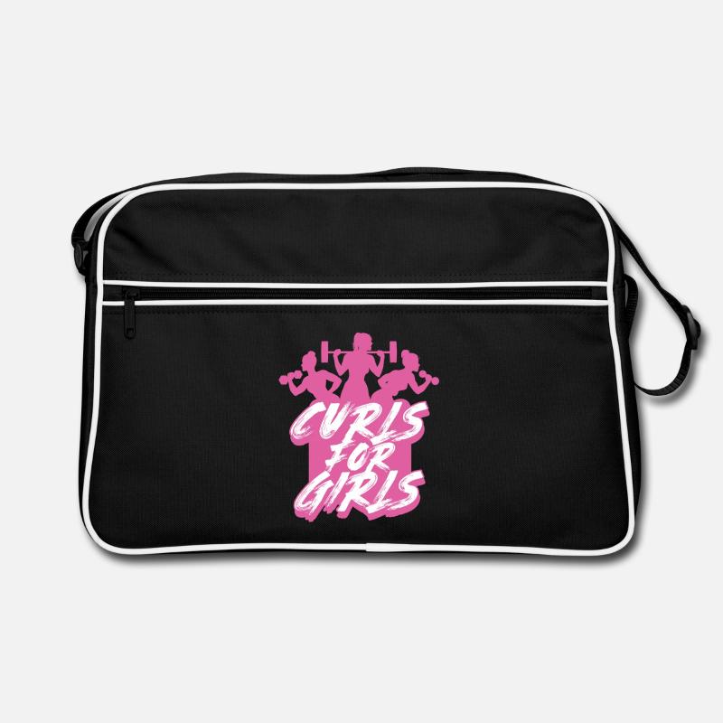 Biceps Bicep Training Bodybuilder Gym Retro Bag