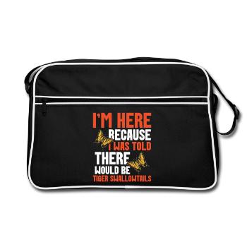  Butterfly Entomology Lover Insect Western Tiger - Retro Bag - black/white - Front