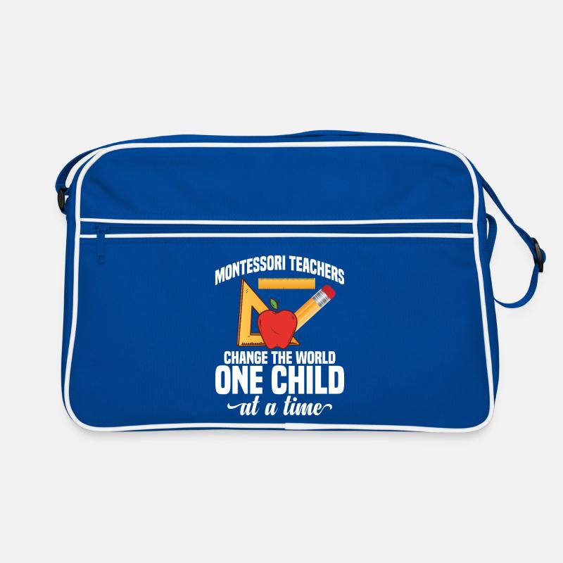 Mitarbeiter der Montessori-Lehrerschule Retro Tasche