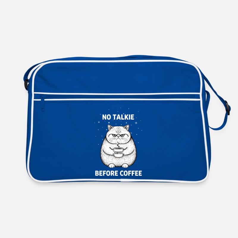 Pas de conversation devant un chat amateur de café Sac Retro