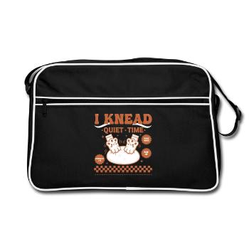 Sourdough Bread Baking I Knead Quiet Time - Retro Bag - black/white - Front