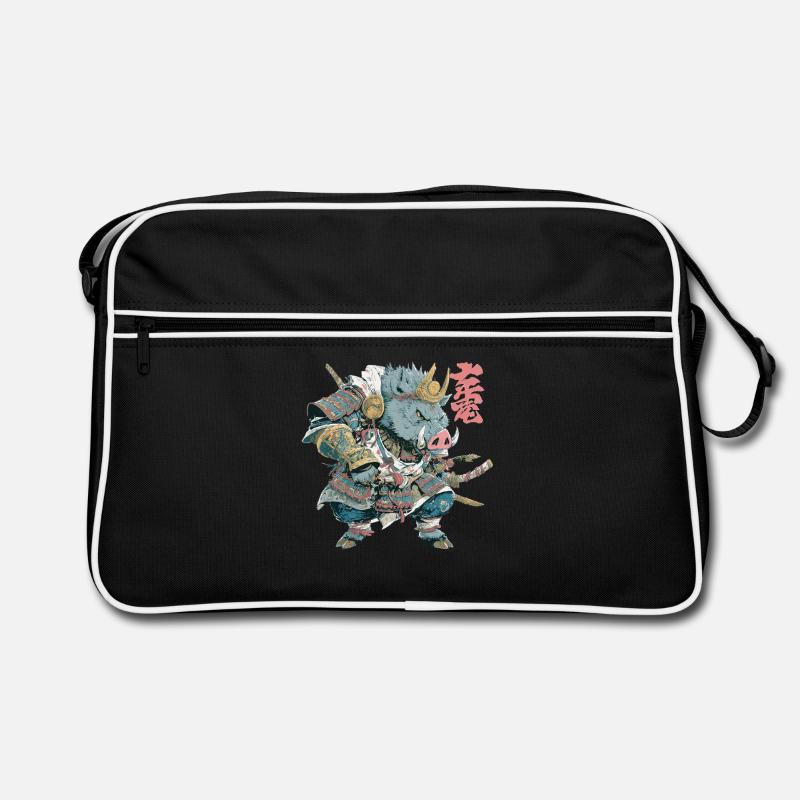 Boar Samurai Armor Retro Bag