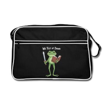 Wir testen bei Dawn Frog Knight - Retro Tasche - Schwarz/Weiß - Vorne