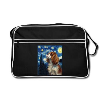 Cavalier King Charles Spaniel - Sac Retro - noir/blanc - Devant