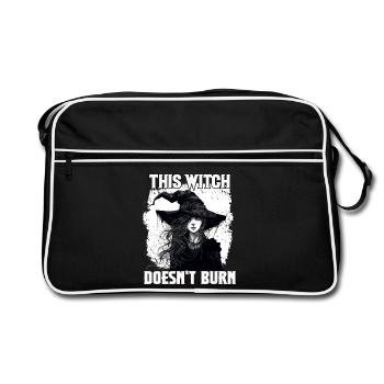 Halloween Decoration Witches Gift Witches Accessories - Retro Bag - black/white - Front