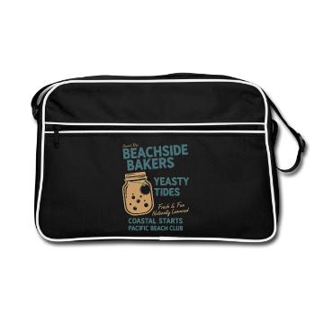 Pain au levain Baking Beachside Bakers Yeasty - Sac Retro - noir/blanc - Devant