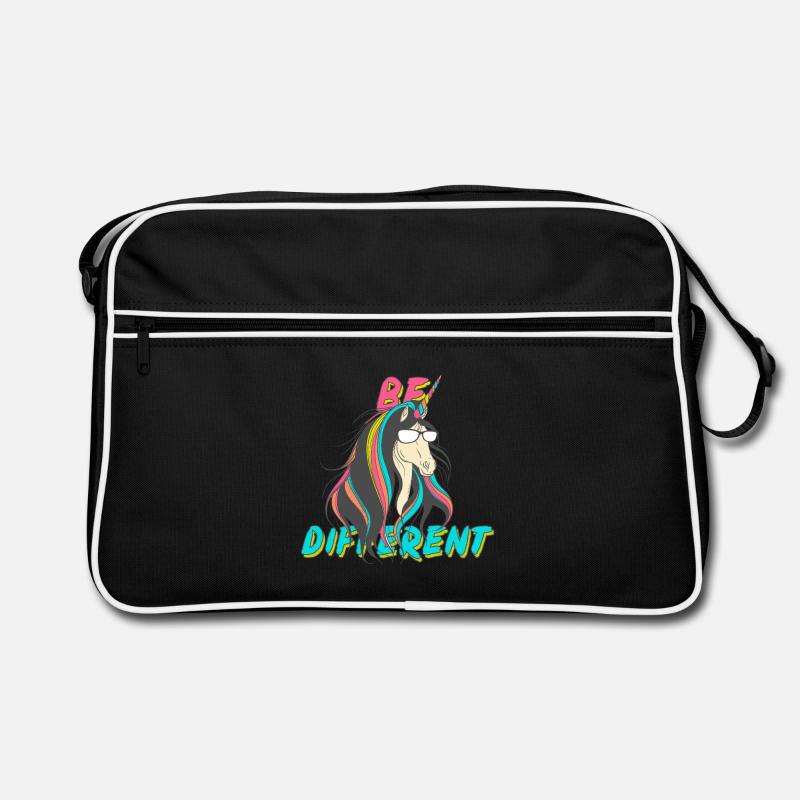 Be Different Nerd Einhorn Party Retro Tasche