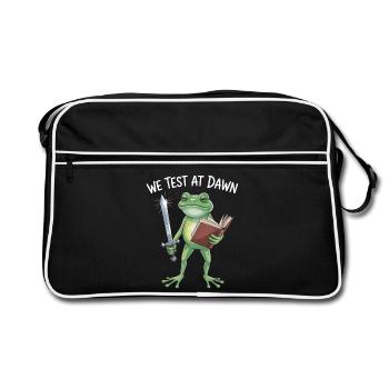Dawn Test Frog Knight - Retro Bag - black/white - Front