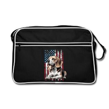 Beagle US Beagle - Retro Bag - black/white - Front