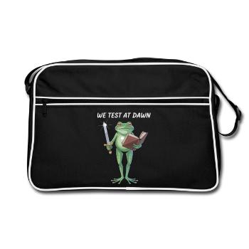 Dawn Test Frog Warrior - Retro Bag - black/white - Front