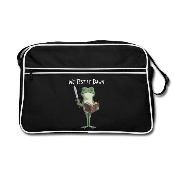 Dawn Test Frog Knight - Retro Bag - black/white - Front