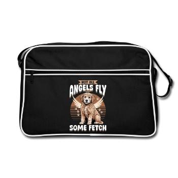 Goldendoodle Dog Breed - Retro Tasche - Schwarz/Weiß - Vorne