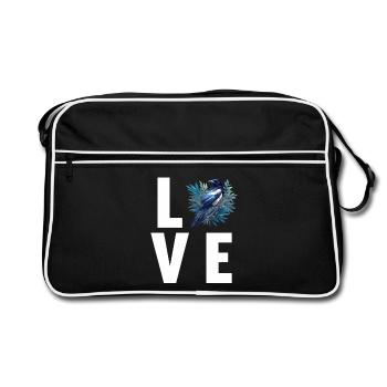 Pies Magpie - Sac Retro - noir/blanc - Devant