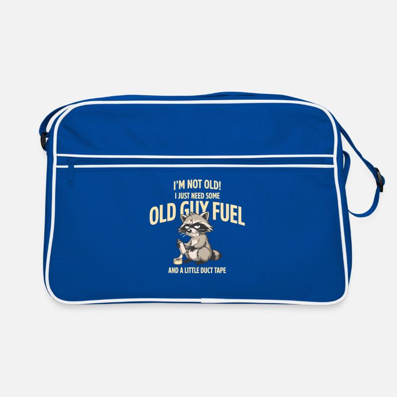 Grumpy Raccoon Old Guy Fuel Tee Sac Retro