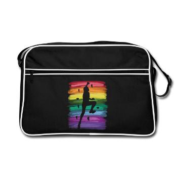 Bloc de bloc de Boulderer - Sac Retro - noir/blanc - Devant