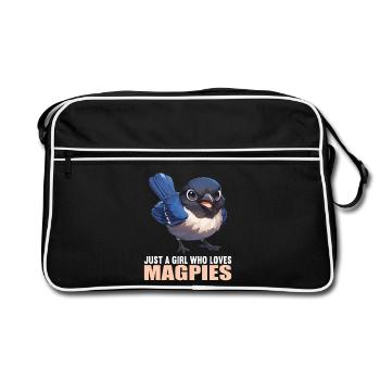 Pies Magpie - Sac Retro - noir/blanc - Devant