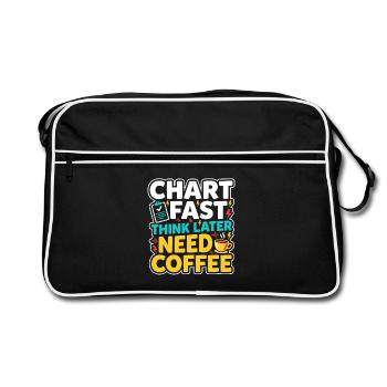 Night Shift Nurse, Tired - Retro Bag - black/white - Front